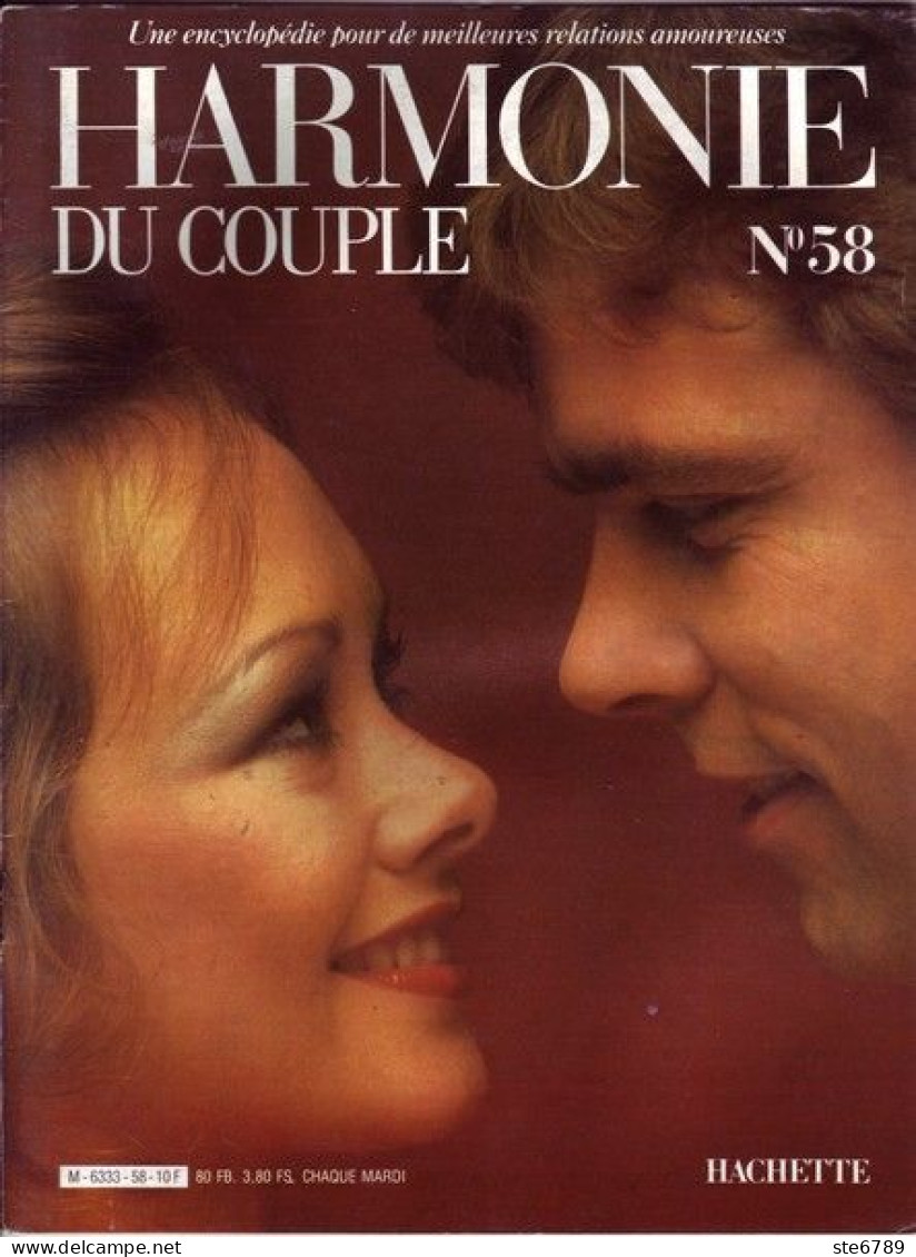 HARMONIE DU COUPLE N° 58  Relations Amoureuses , Positions , Sexe Et Santé Hommes Femmes - Autres & Non Classés