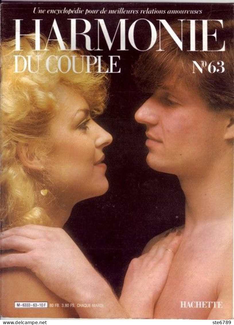 HARMONIE DU COUPLE N° 63  Relations Amoureuses , Positions , Sexe Et Santé Hommes Femmes - Andere & Zonder Classificatie