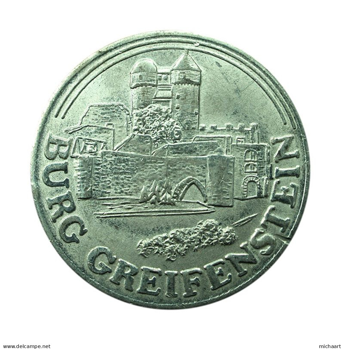 Austria Medal Burg Greifenstein Volksbank Raiffeisenbank 30mm 02126 - Sonstige & Ohne Zuordnung