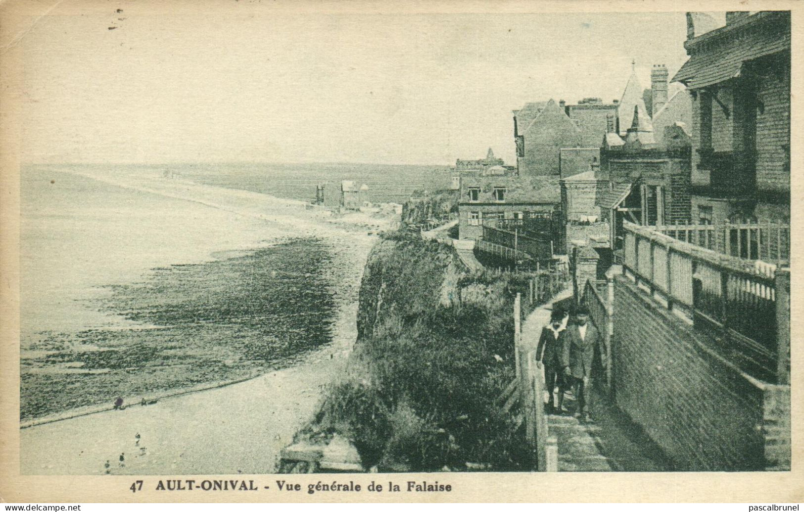 AULT - ONIVAL - VUE GENERALE DE LA FALAISE - Ault