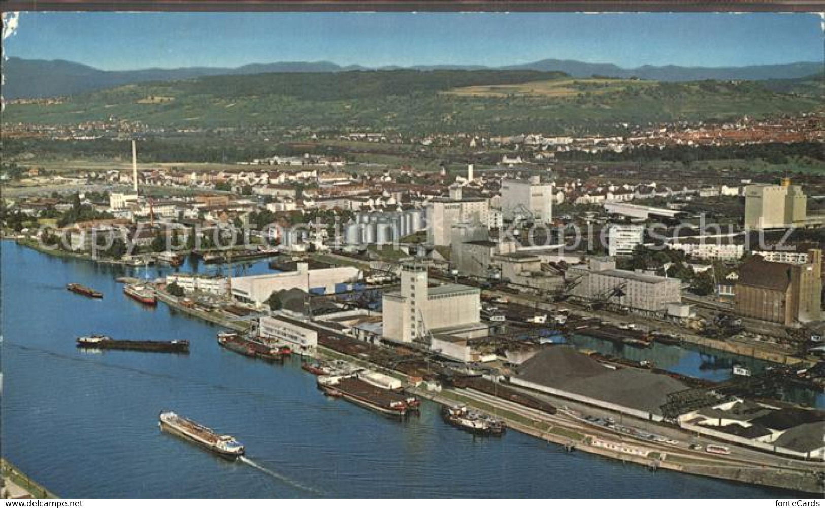 12921530 Basel BS Rheinhafen Fliegeraufnahme Basel BS - Altri & Non Classificati