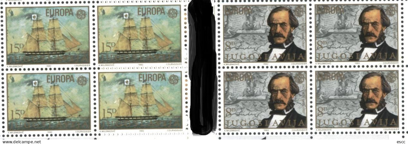 Mint  Stamps In Blocks  Europa CEPT 1982  From Yugoslavia - 1982