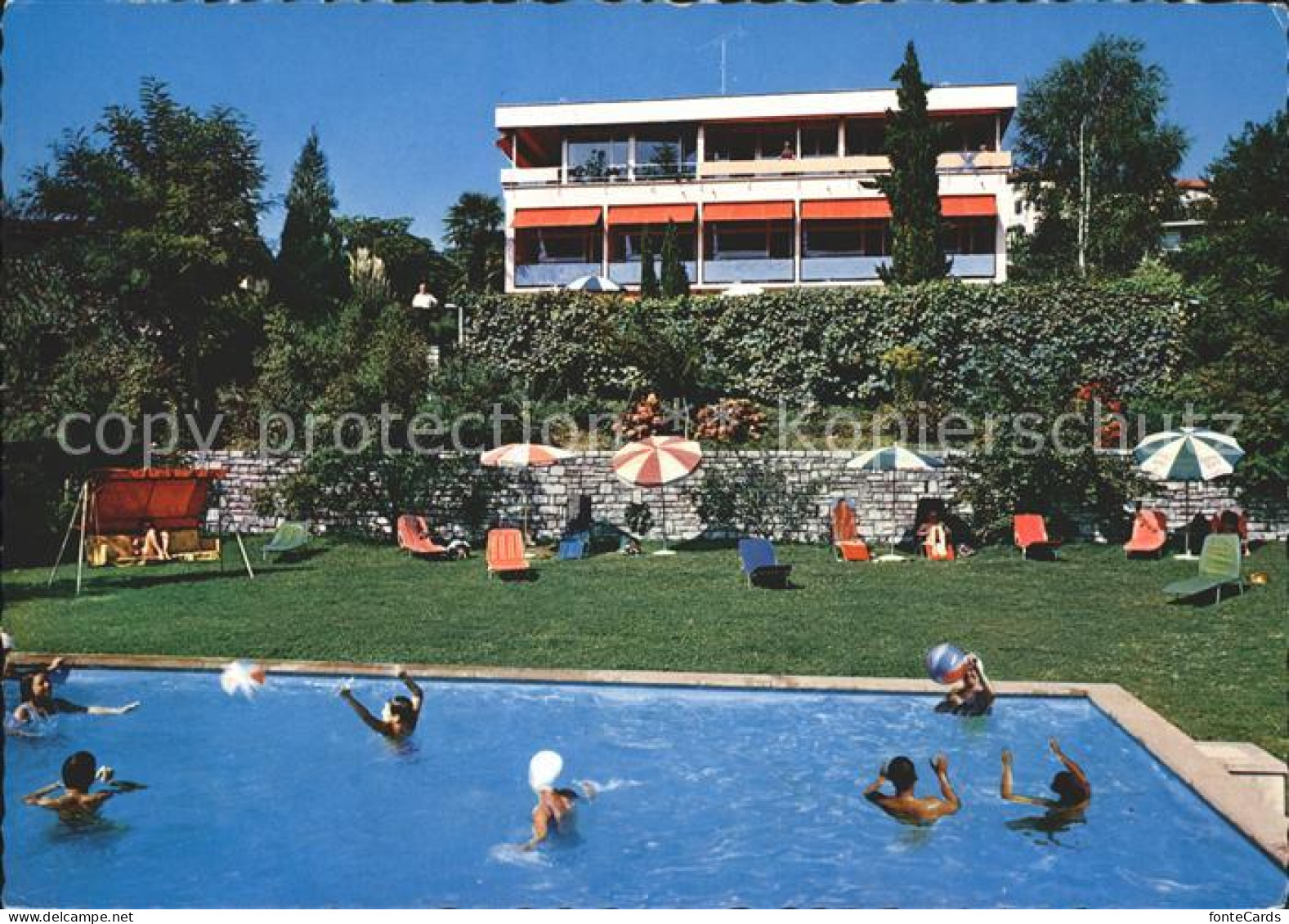 12920860 Breganzona Lugano Hotel Villa Marita Swimming Pool Breganzona - Andere & Zonder Classificatie