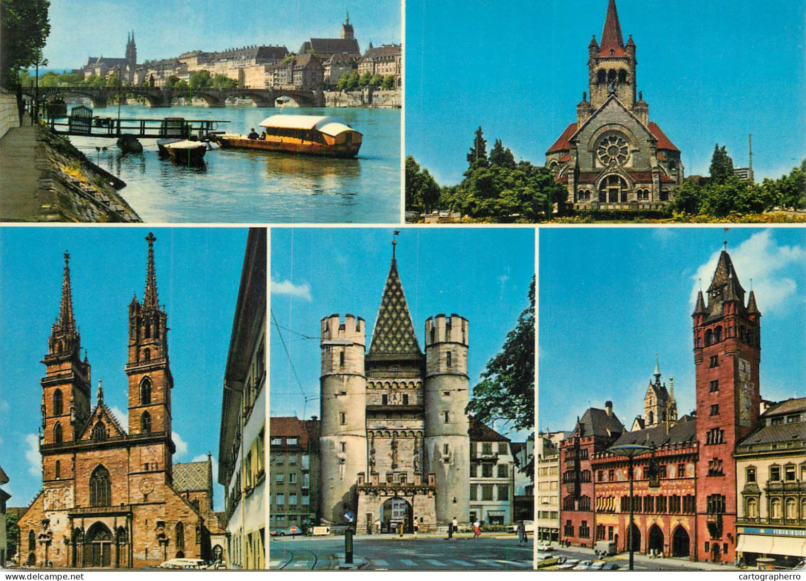 Navigation Sailing Vessels & Boats Themed Postcard Basel Cruising Vessel - Velieri