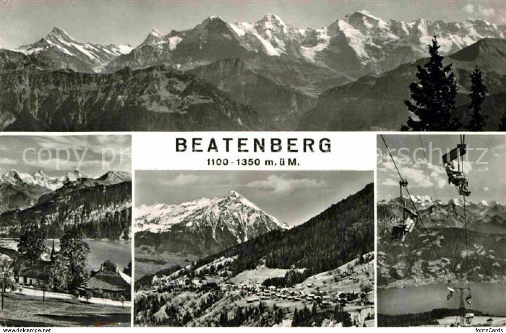 12919888 Beatenberg Panorama Teilansichten Beatenberg - Sonstige & Ohne Zuordnung