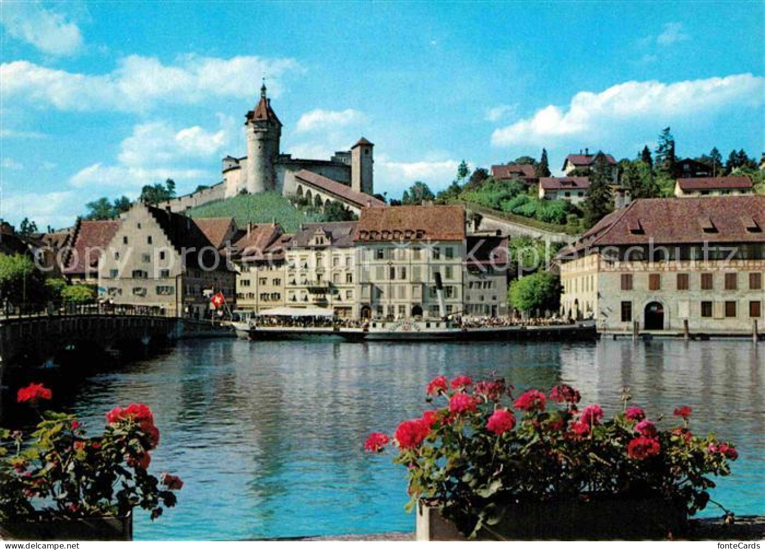 12917762 Schaffhausen SH Flusspartie Und Munot Schaffhausen - Andere & Zonder Classificatie