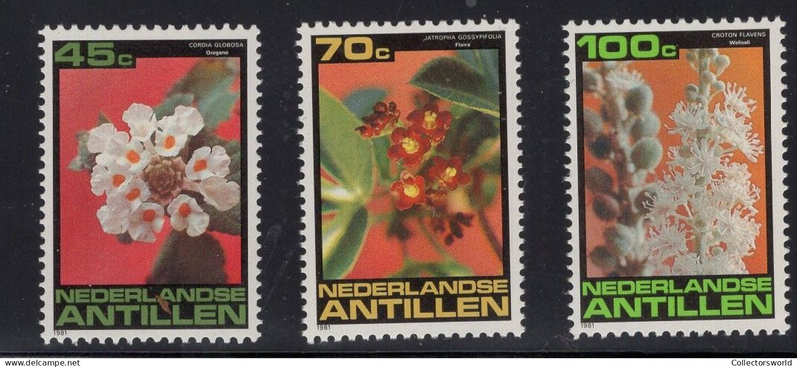 Netherlands Antilles 1981 Flowers Flora Blumen MNH - West Indies