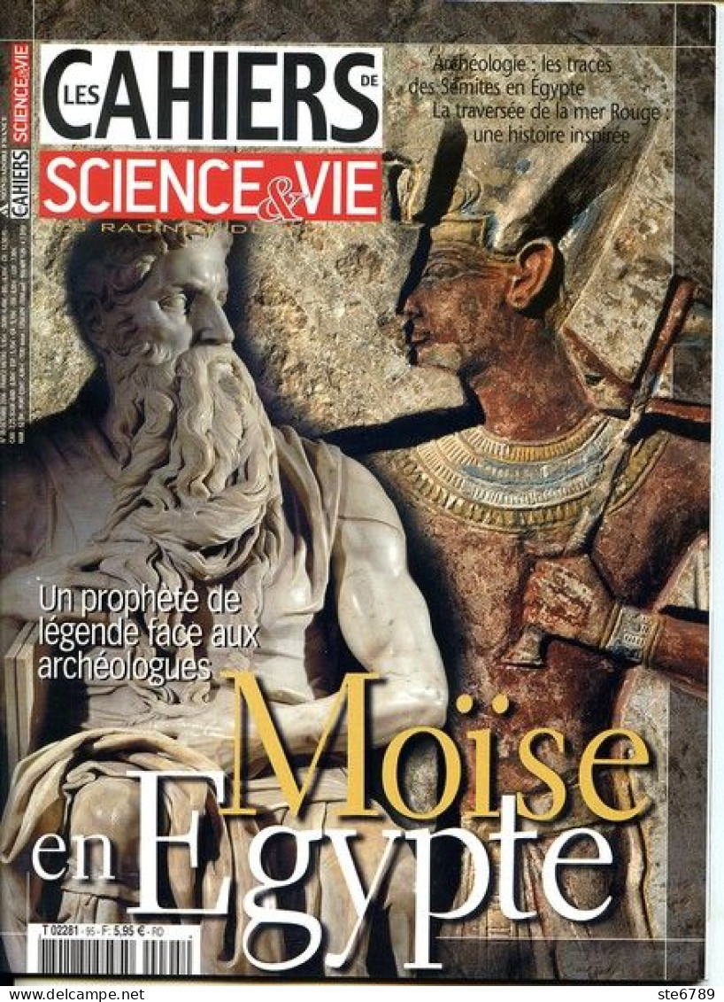 LES CAHIERS DE SCIENCE ET VIE  N° 95 MOÏSE EN EGYPTE  Racines Du Monde Histoire - Science