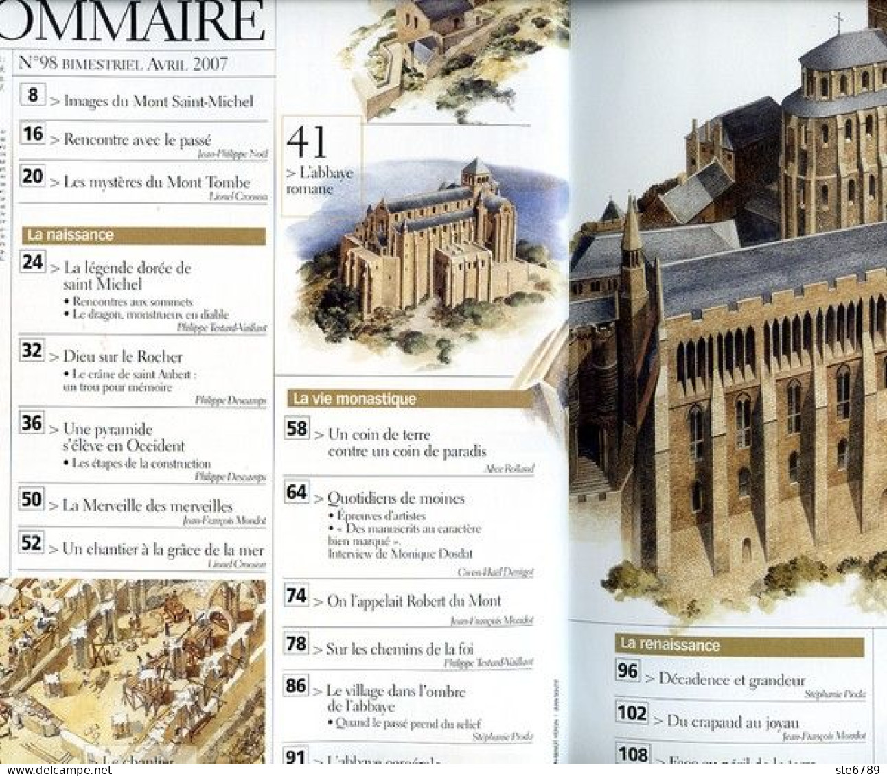 LES CAHIERS DE SCIENCE ET VIE  N° 98 LE MONT SAINT MICHEL - Scienze