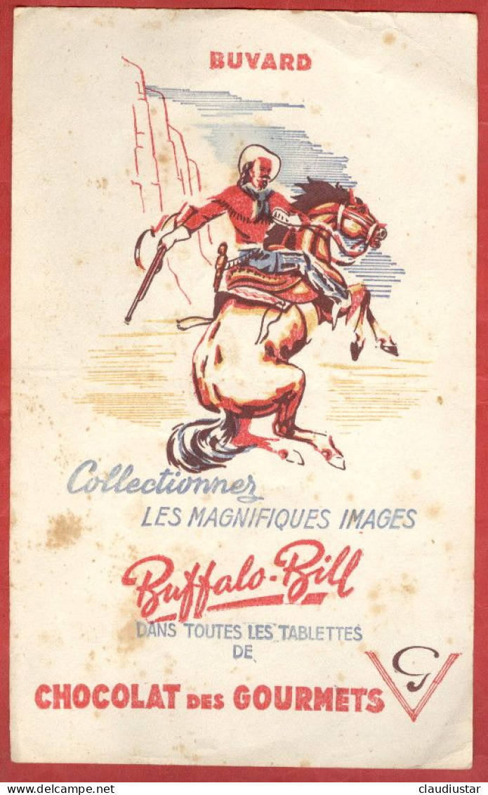 ** BUVARD  BUFFALO - BILL ** - Chocolat