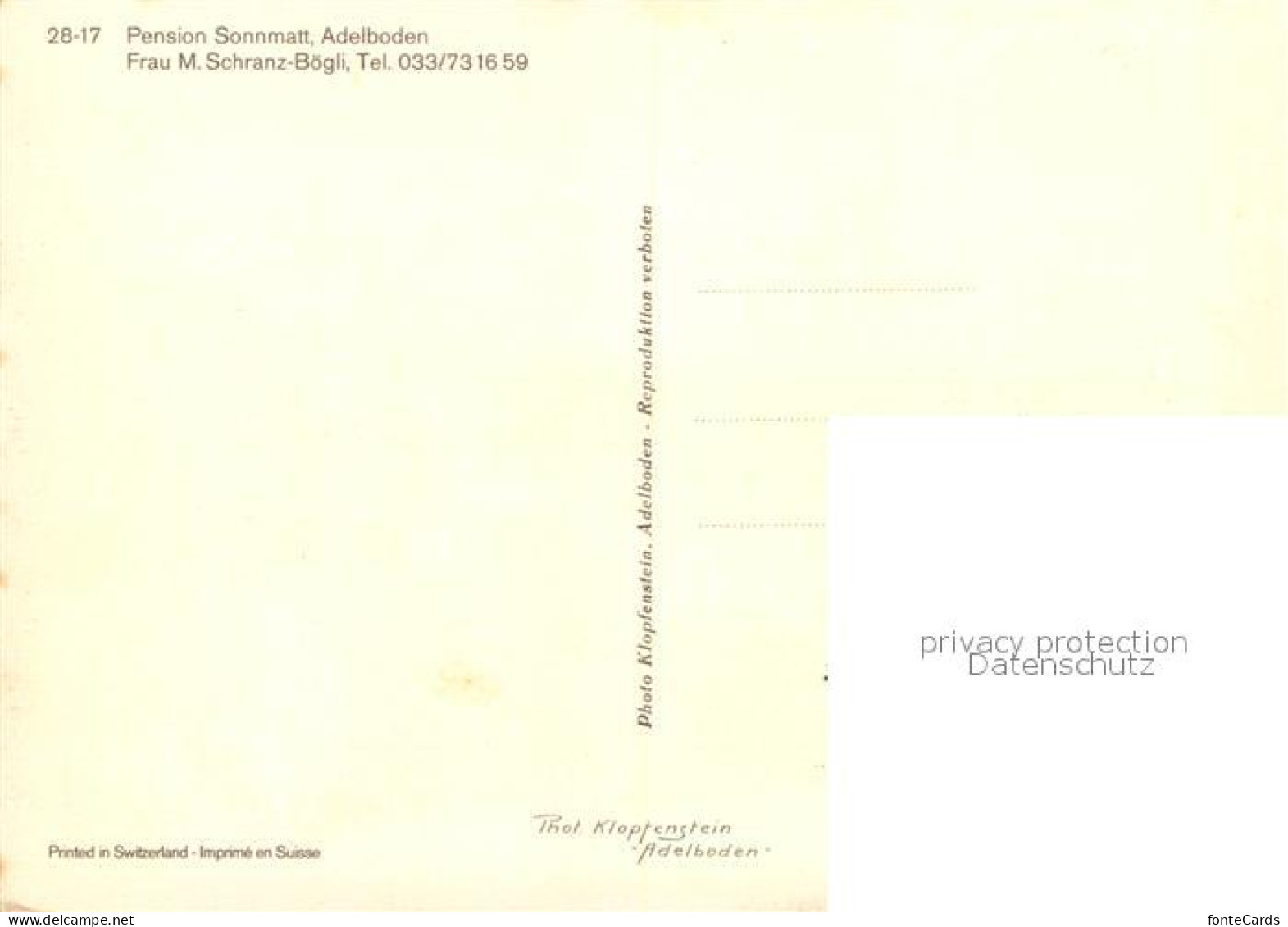 12910361 Adelboden Pension Sonnmatt Adelboden - Autres & Non Classés