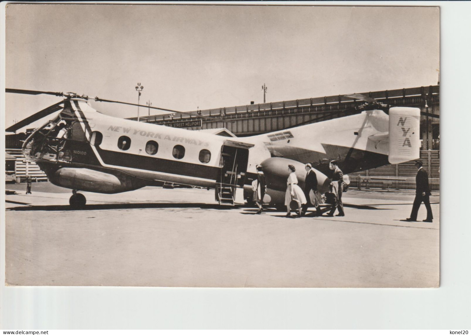 Vintage Rppc New York Airways Vertol 44 Helicopter - 1919-1938: Entre Guerres