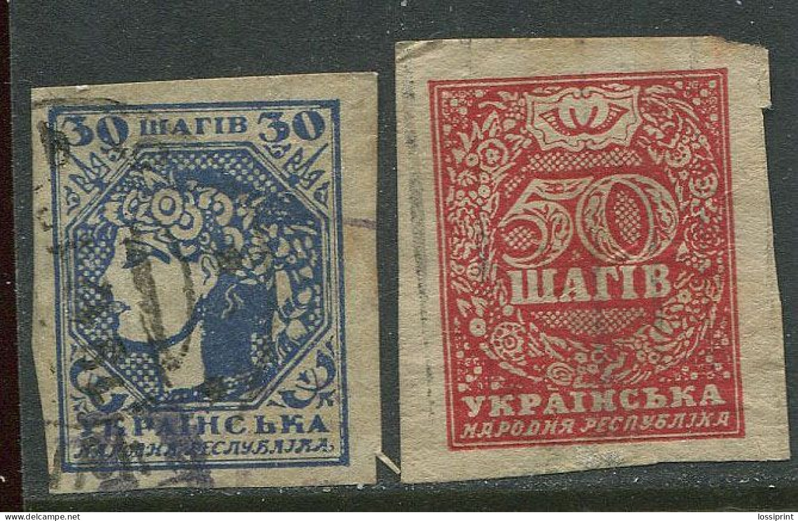 Ukraine:Used Stamps From 1918 - Ucrania