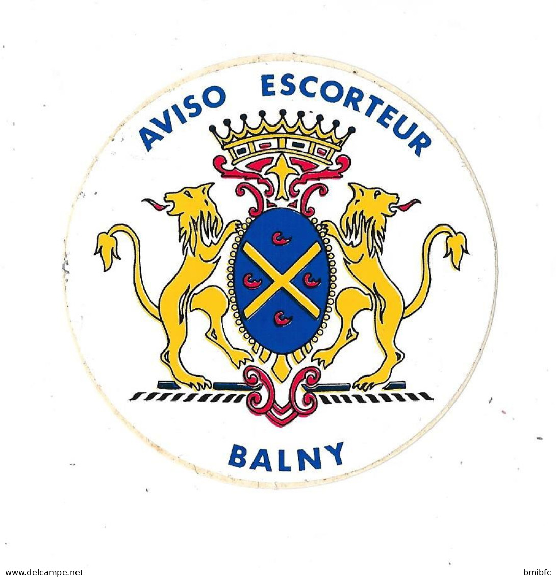 (auto-collant ) AVISO ESCORTEUR      BALNY - Boten