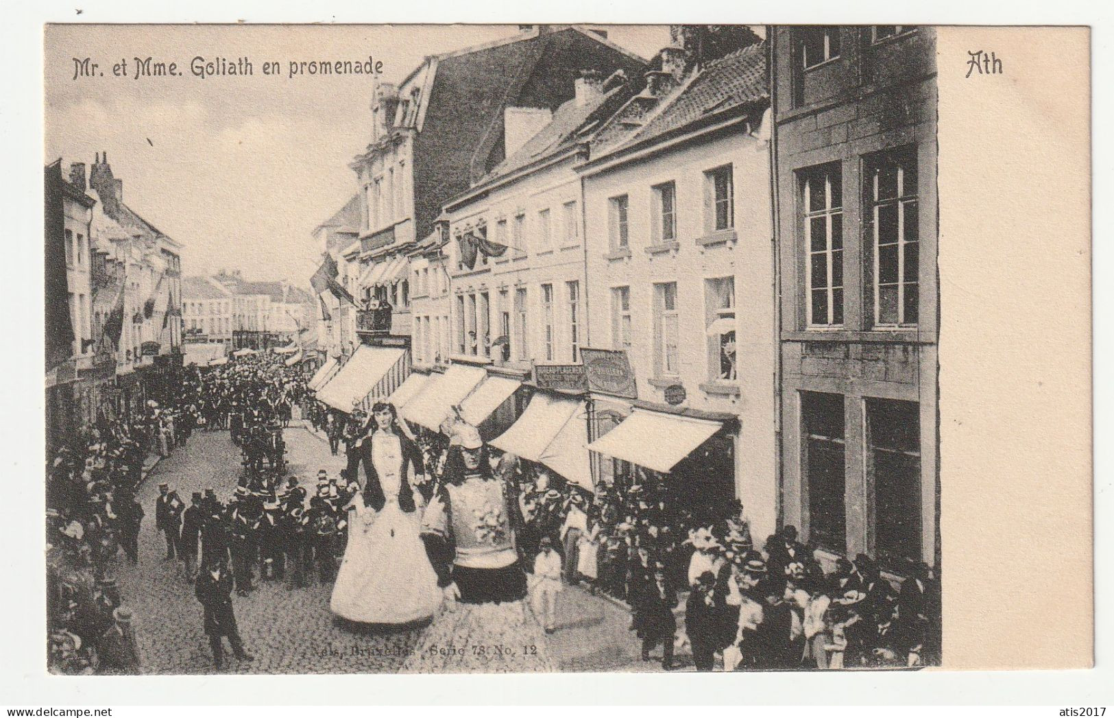 ATH - Mr Et Mme Goliath En Promenade - CPA 1900s - Ath