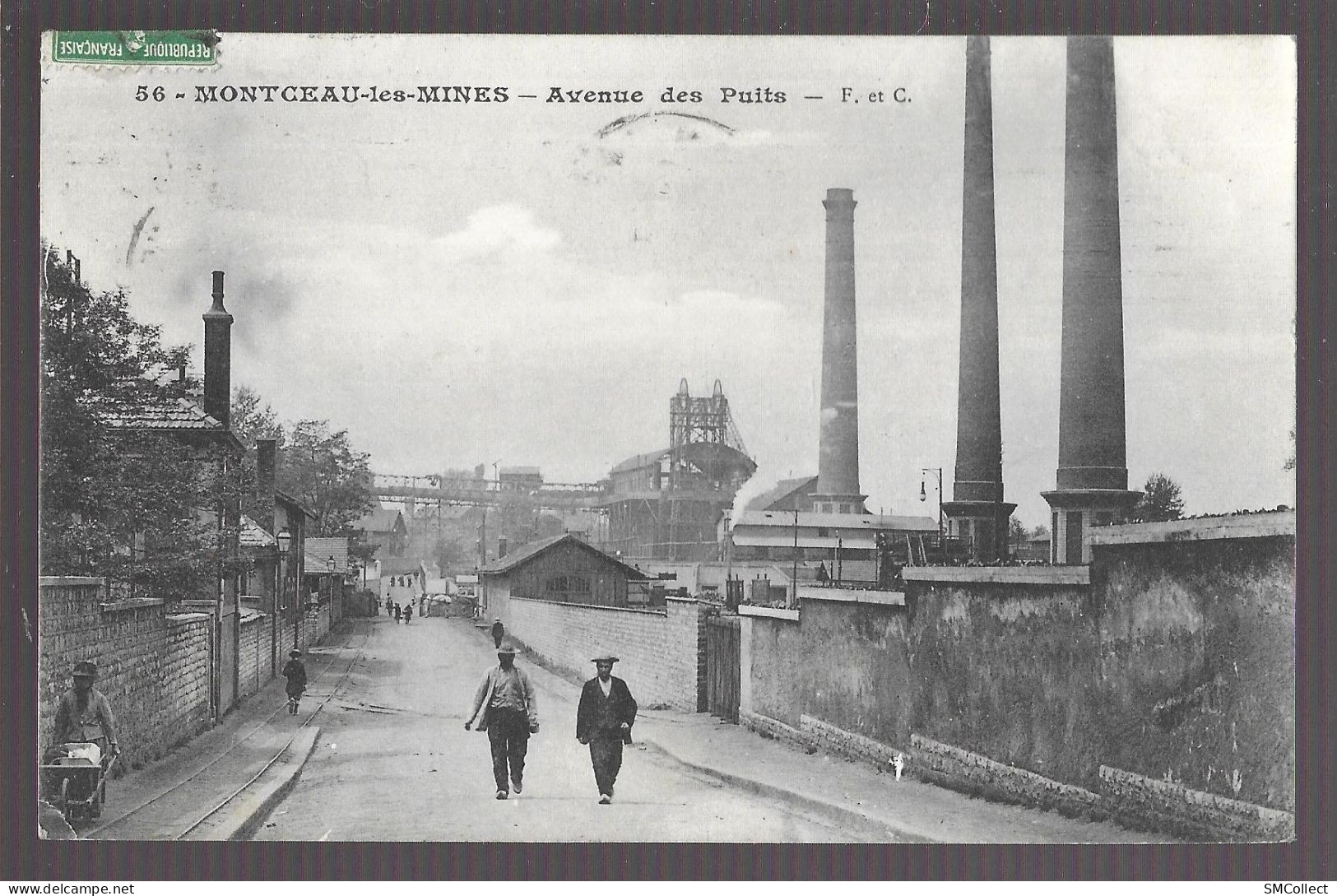 Montceau Les Mines. Avenue Des Puits (A17p17) - Montceau Les Mines