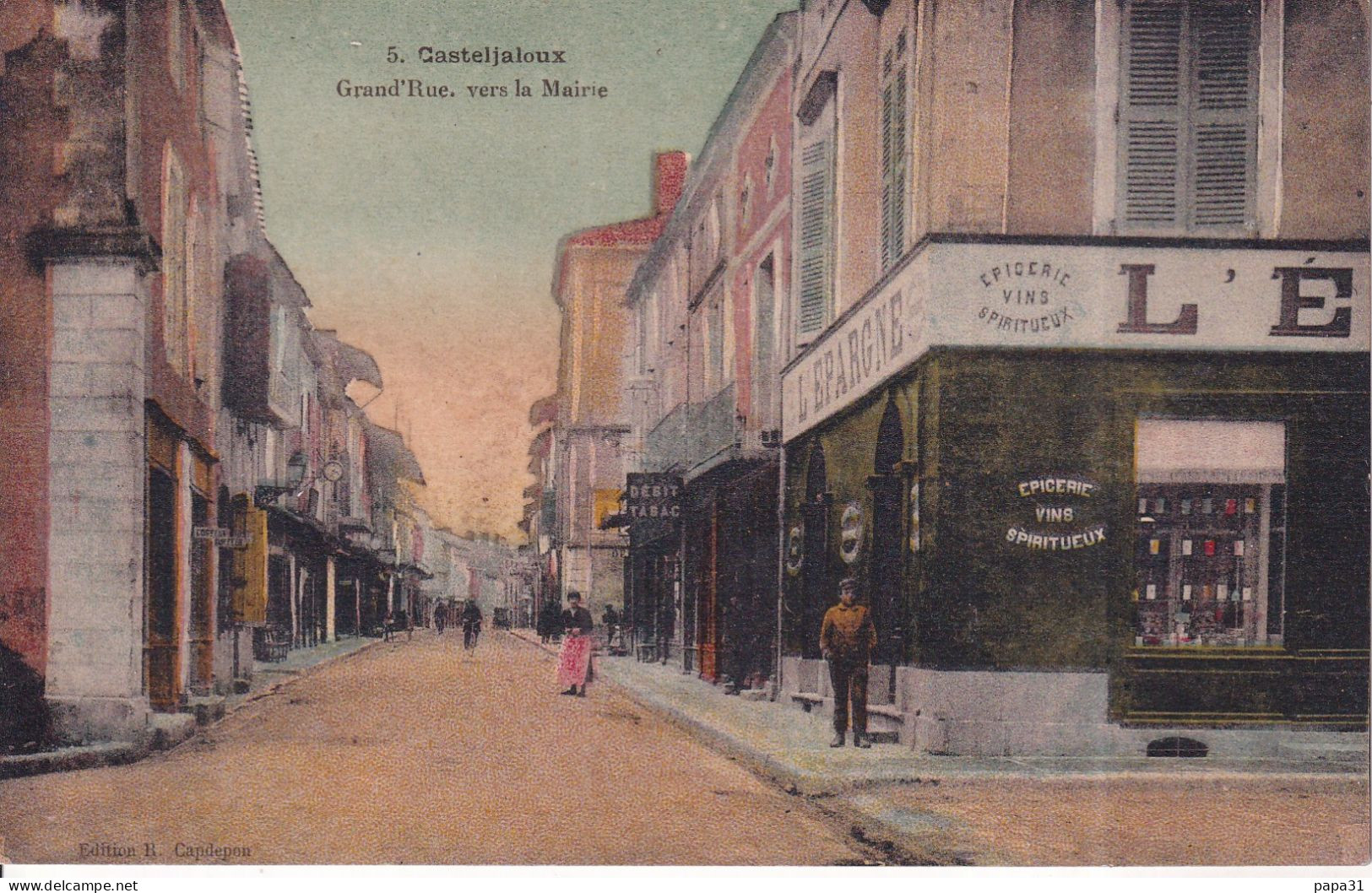 CASTELJALOUX Grand'Rue,vers La Mairie - Casteljaloux