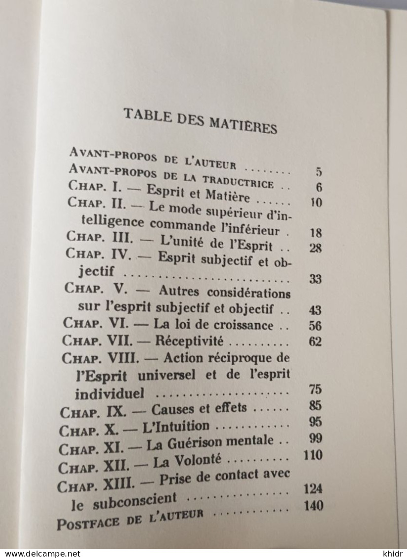 T. Troward,... Introduction à La Science De L'esprit - The Edinburgh Lectures On Mental Science. Traduction De Gabrielle - Psychology/Philosophy