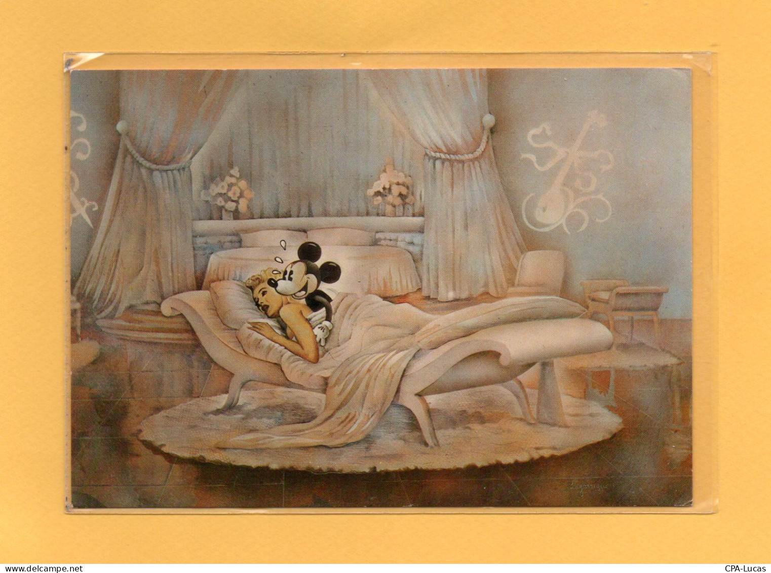 (27/04/24) THEME DISNEY-CPSM MICKEY Et MARILYN MONROE - Autres & Non Classés