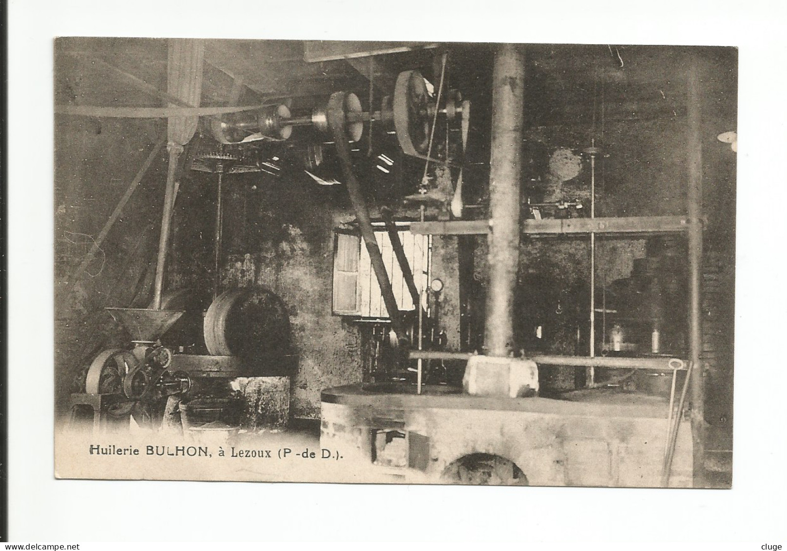 63 - LEZOUX - Huilerie Bulhon  - Intérieur - Machine - Lezoux