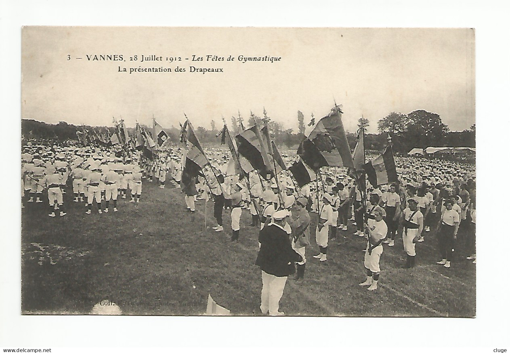 56 - VANNES -  Fêtes De Gymnastique - Présentation Des Drapeaux - 28 Juillet 1912 - Vannes
