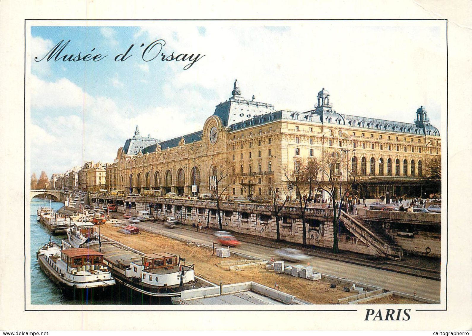 Navigation Sailing Vessels & Boats Themed Postcard Paris Orsay Museum Transport Barges - Voiliers