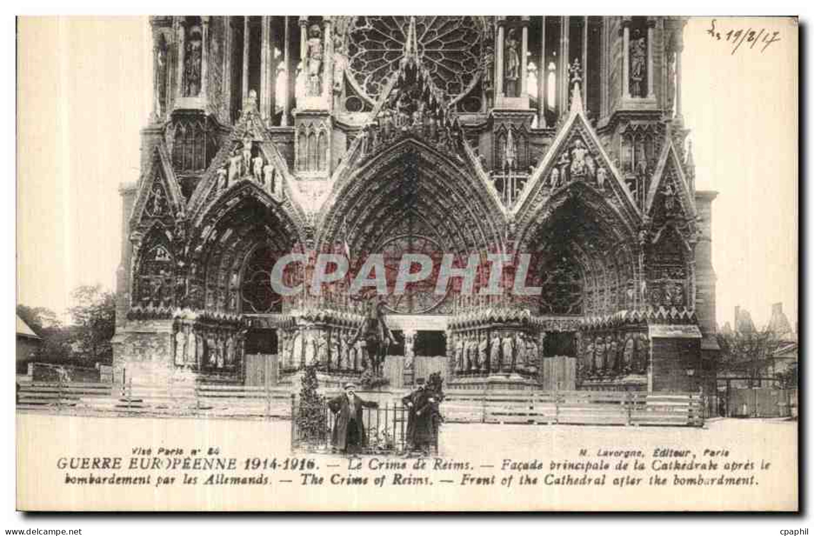CPA Crime De Reims Cathedrale  - Reims