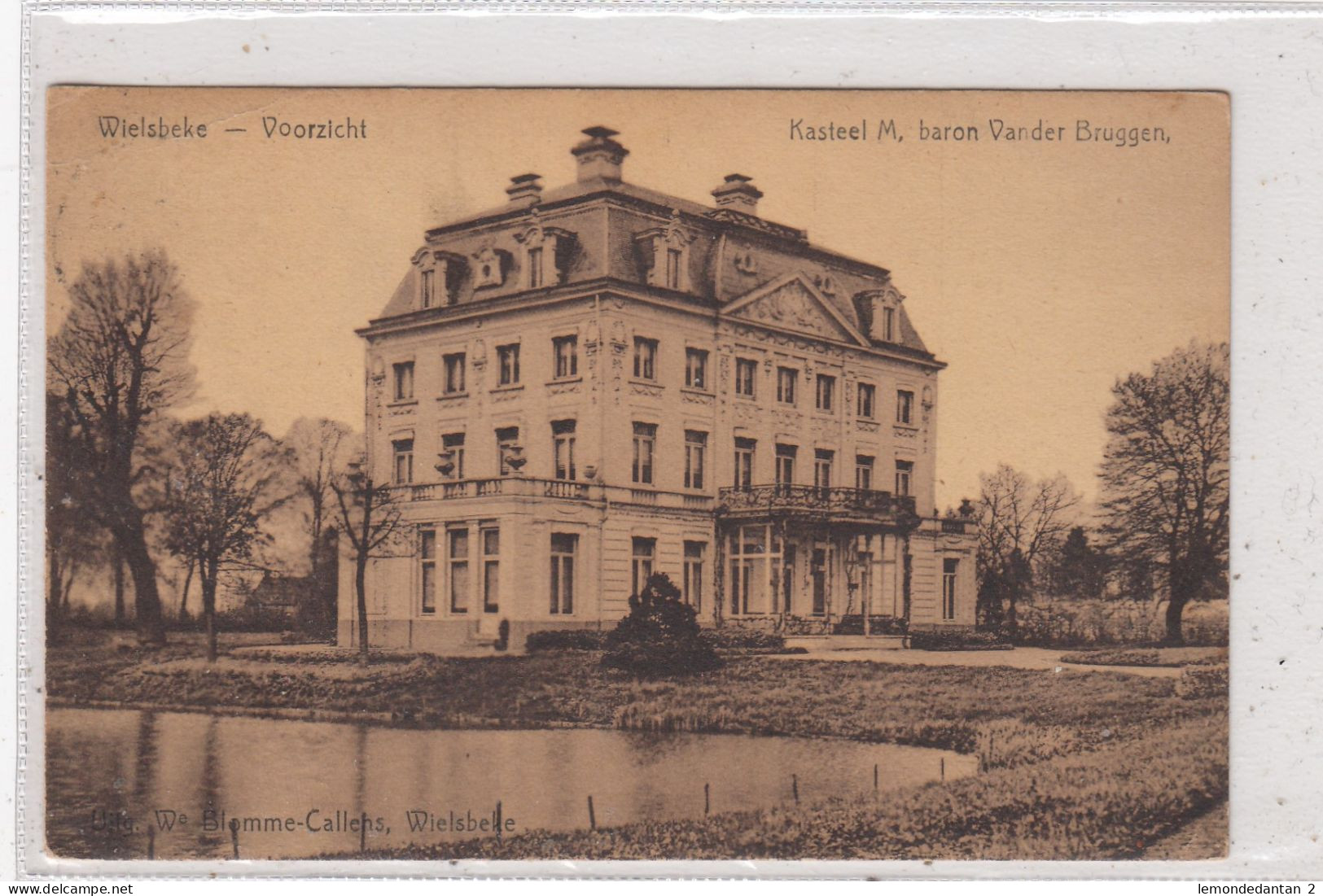 Wielsbeke. Voorzicht. Kasteel M. Baron Vander Bruggen. * - Wielsbeke