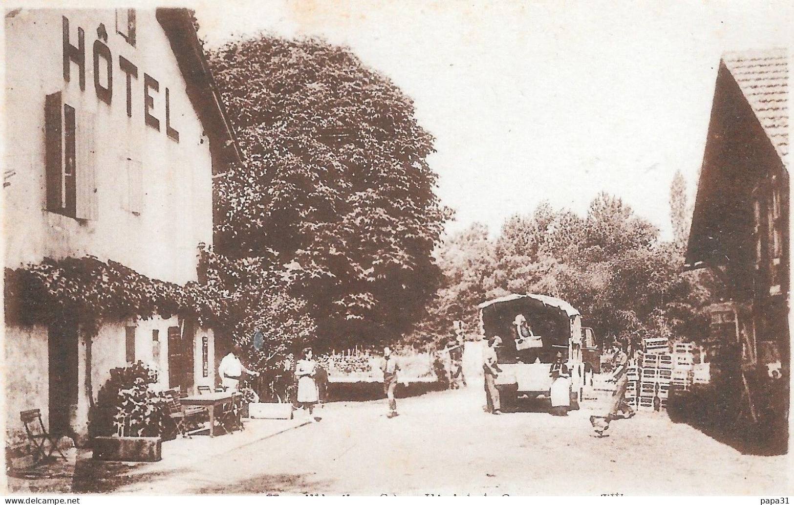 HOUEILLES Hôtel De La Gare - Autres & Non Classés