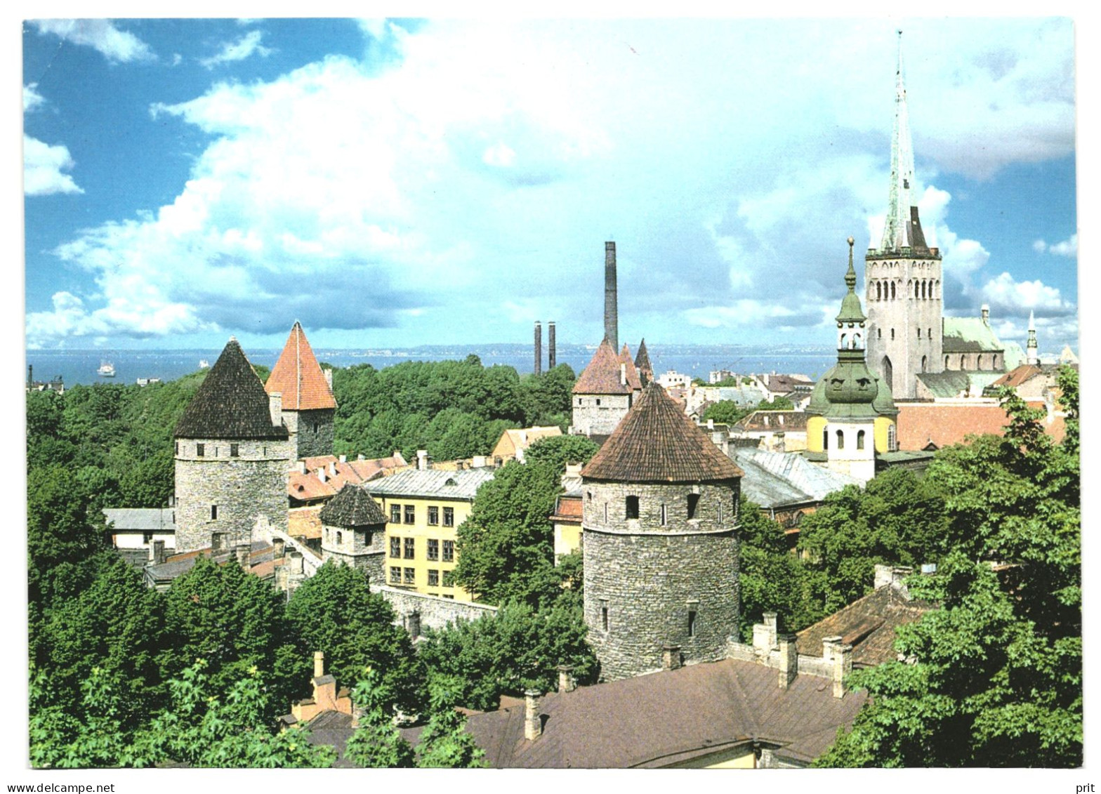 View To Old Town, Tallinn Soviet Estonia USSR 1982 3Kop Stamped Postal Stationery Card Postcard Unused - Estland