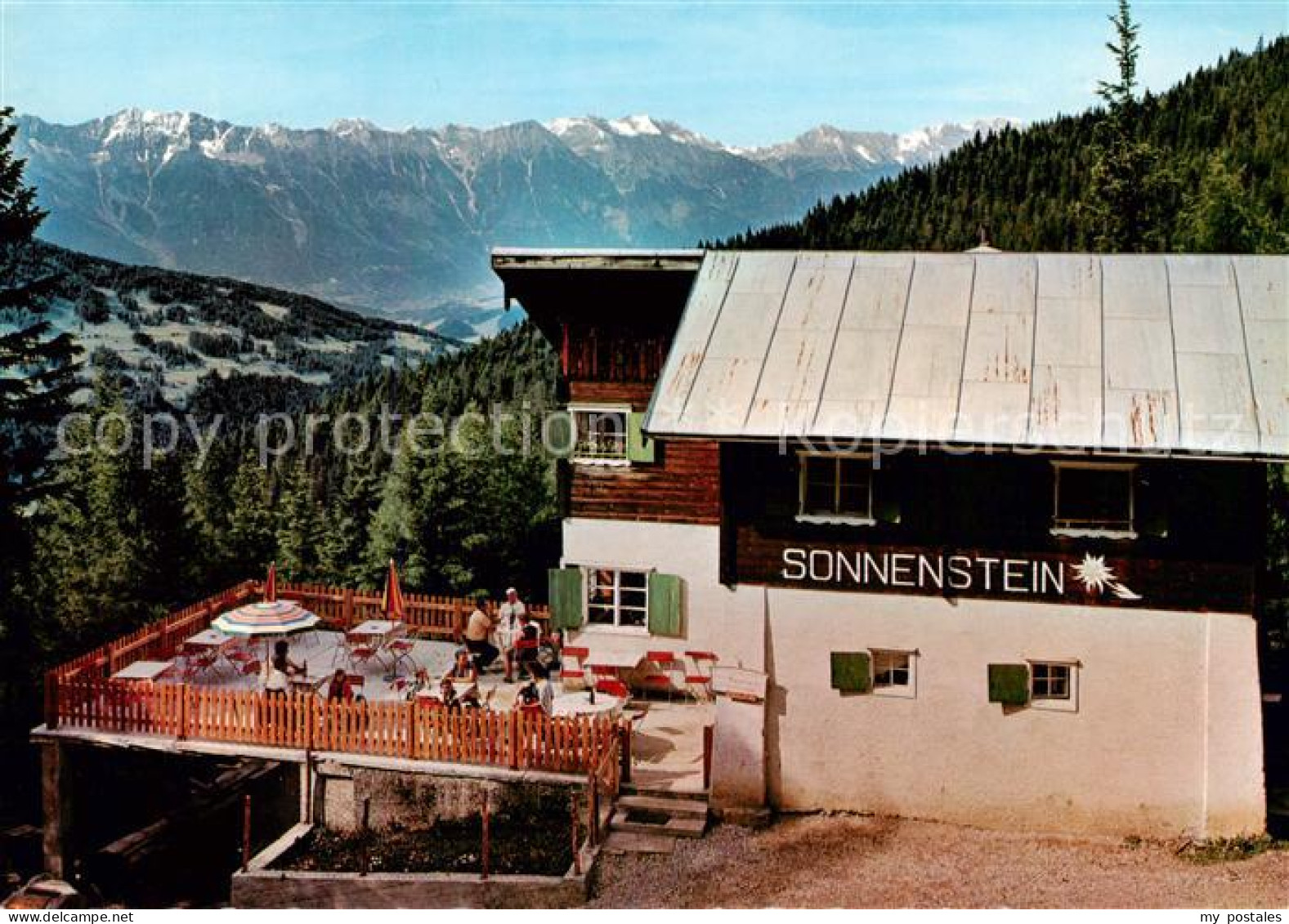 73788558 Fulpmes Tirol AT Gasthaus Sonnenstein Terrasse  - Autres & Non Classés