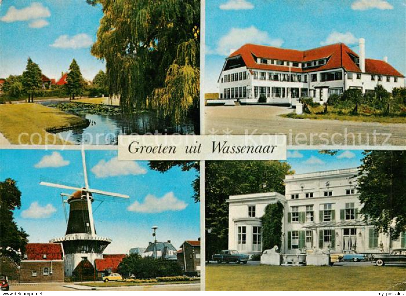 73788550 Wassenaar NL Burcht Plein Hotel Duinoord Windlust Molen Raadhuis De Pau - Autres & Non Classés