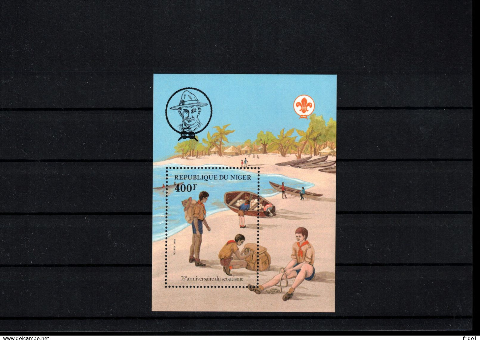 Niger 1982 75th Anniversary Of Scouting Block Postfrisch / MNH - Neufs