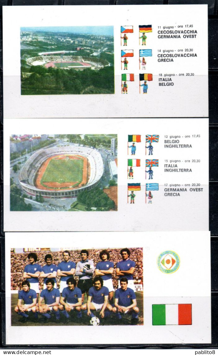 ITALIA REPUBBLICA ITALY1980 CAMPIONATI EUROPEI DI CALCIO SOCCER FOOTBALL CHAMPIONSHIP UNUSED AND SPECIAL CANCEL FDC ROMA - 1971-80: Marcofilie