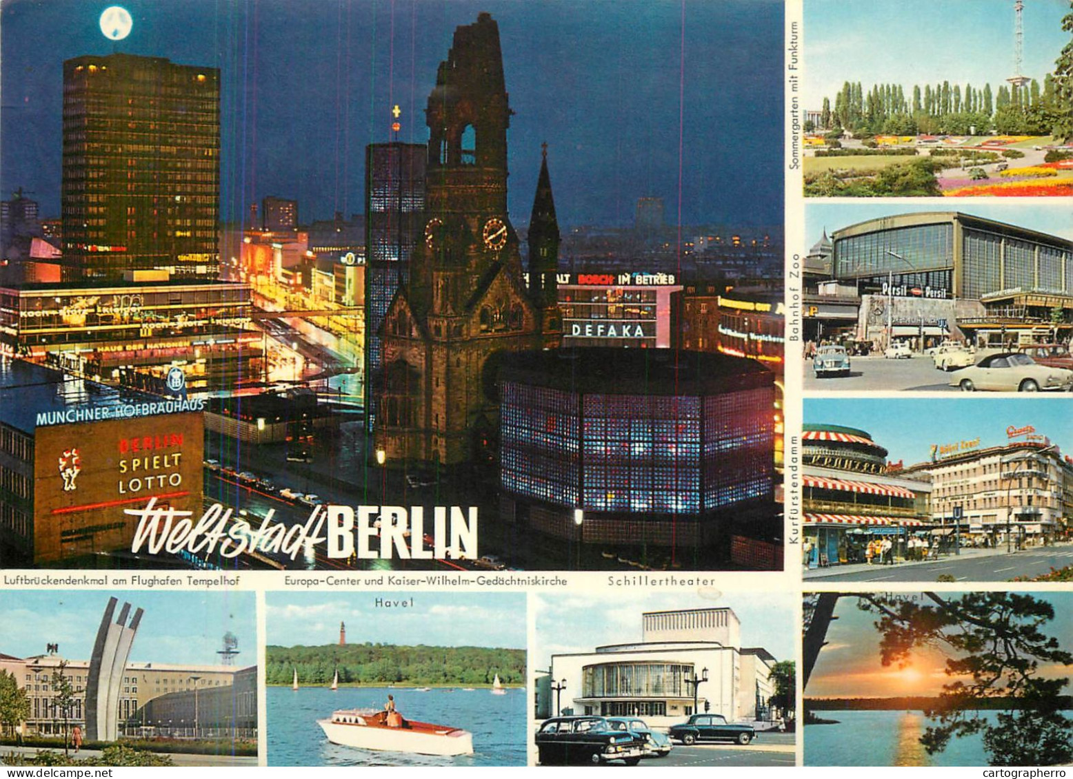 Navigation Sailing Vessels & Boats Themed Postcard Germany Berlin Pleasure Cruise - Sailing Vessels