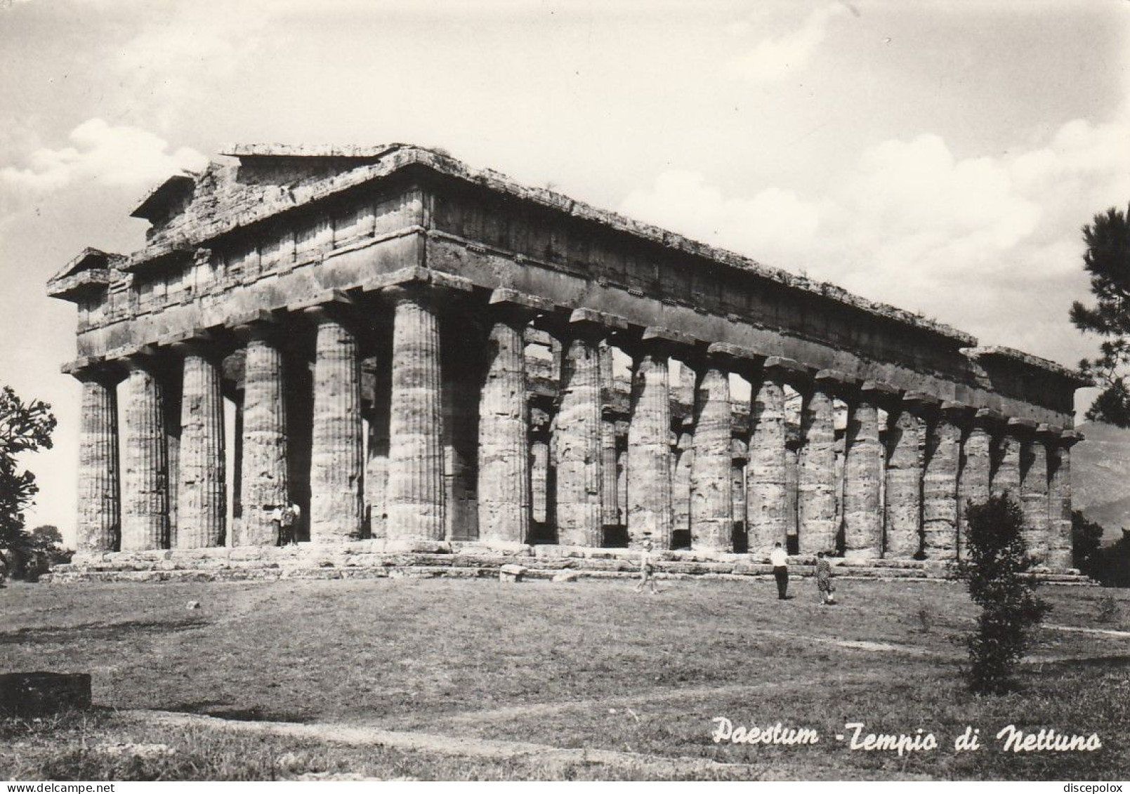 AD111 Capaccio (Salerno) - Paestum - Tempio Di Nettuno - Archeologia Archeology Archeologie / Viaggiata 1966 - Sonstige & Ohne Zuordnung