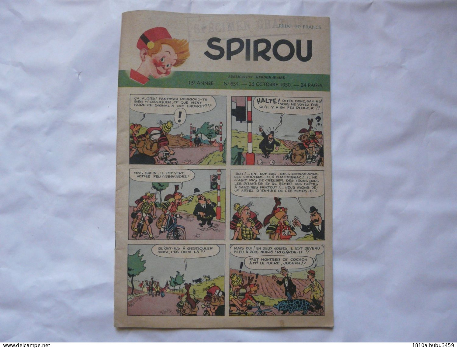 SPIROU N°654 - 1950 - Spirou Et Fantasio