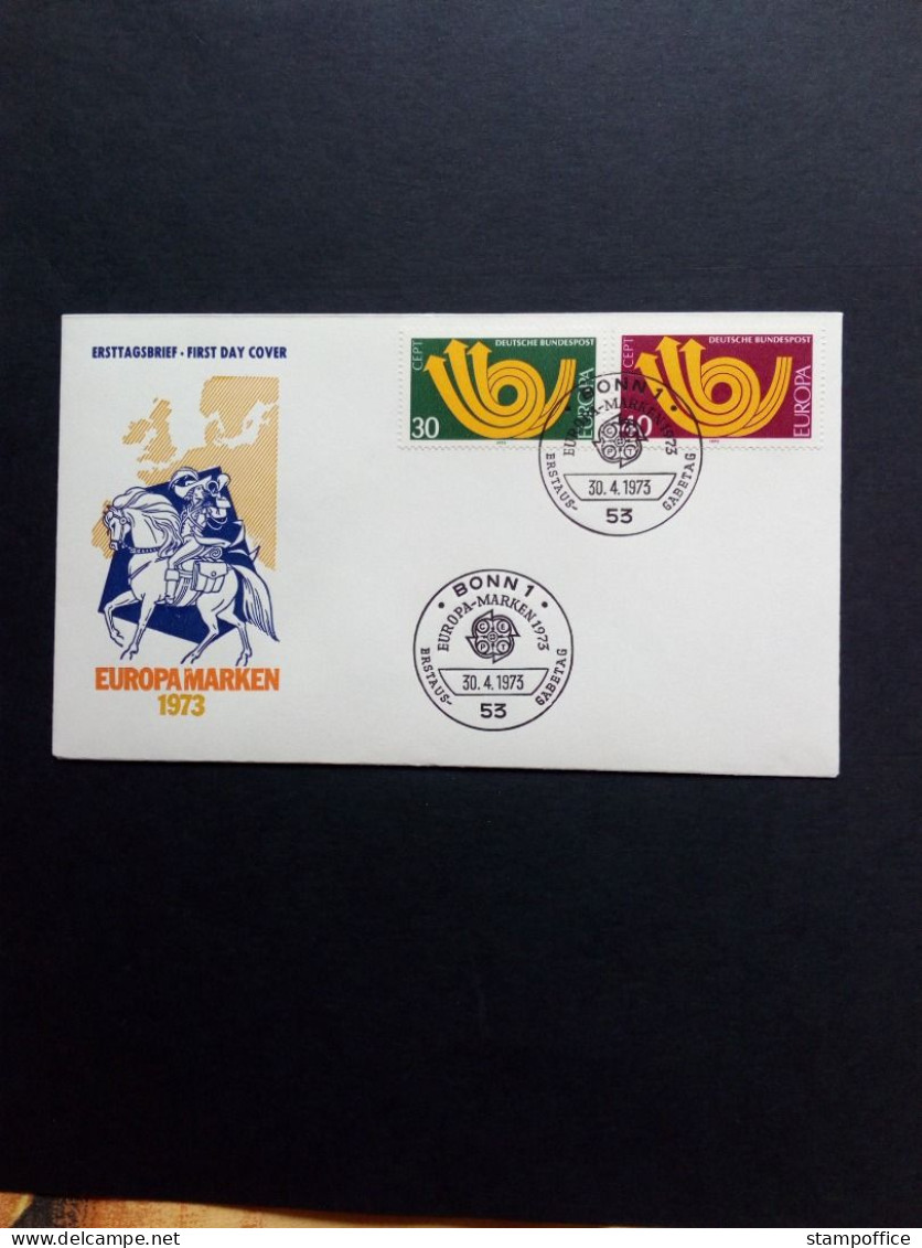 DEUTSCHLAND MI-NR. 768-769 FDC(1) EUROPA CEPT 1973 POSTHORN - Sonstige & Ohne Zuordnung