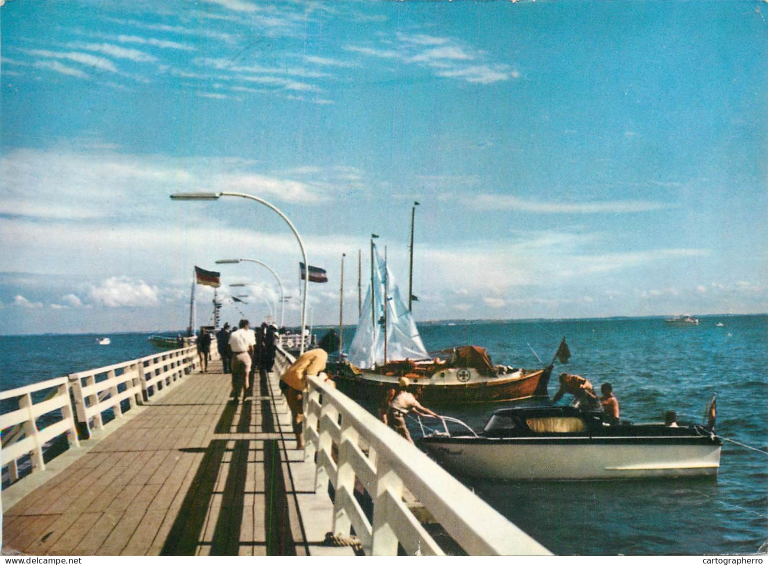 Navigation Sailing Vessels & Boats Themed Postcard Ostseeheilbad Gromitz 1966 - Velieri