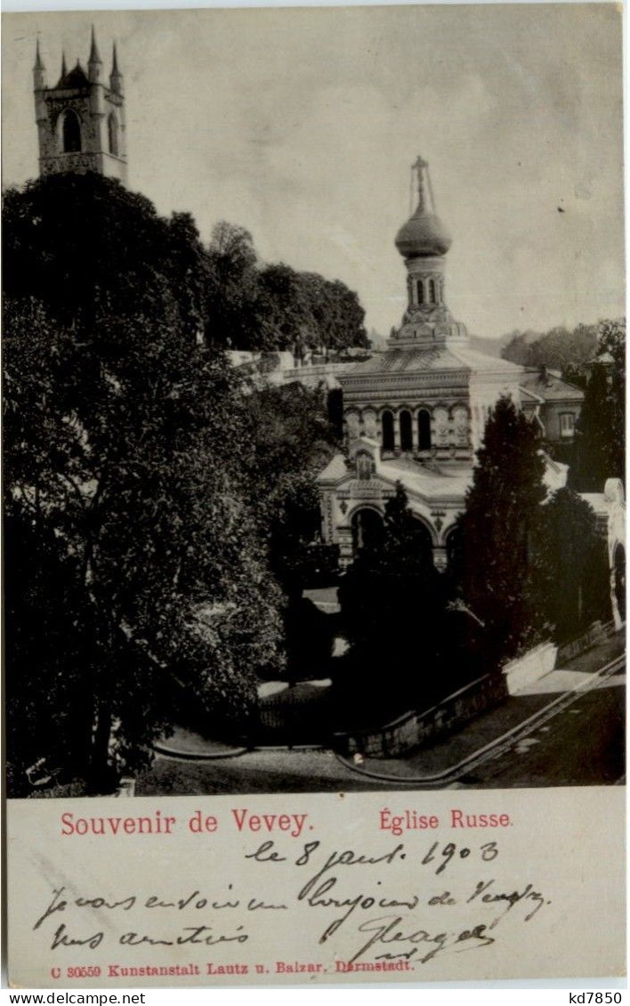 Souvenir De Vevey - Eglise Russe - Vevey