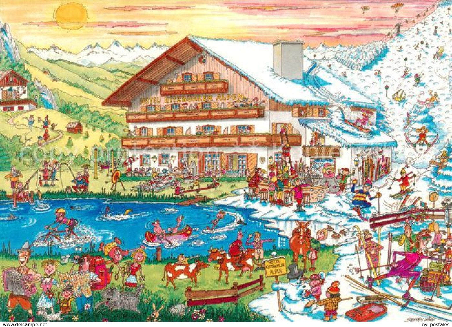 73788446 Oberndorf Tirol Hotel Kitzbueheler Alpen Illustration Oberndorf Tirol - Other & Unclassified