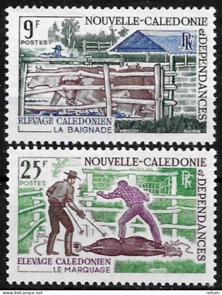 Nouvelle Calédonie 1969 - Yvert N° 356/357 - Michel N° 466/467 ** - Unused Stamps