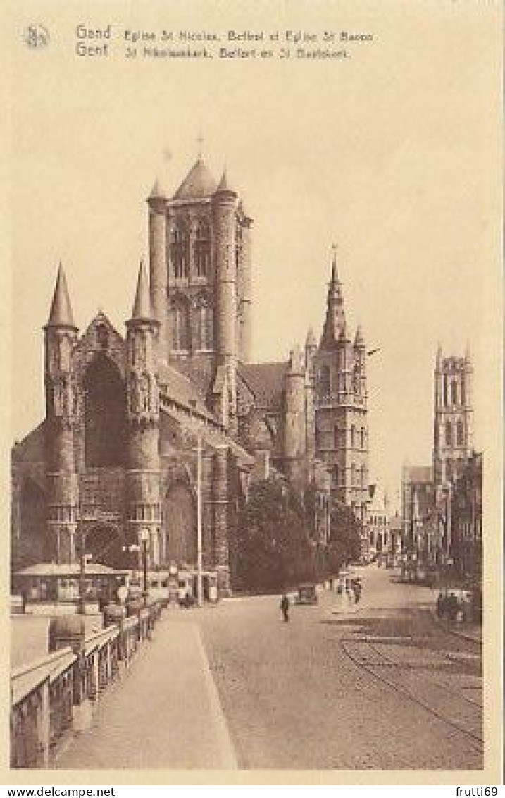 AK 215536 BELGIUM - Gent - St. Nikolaaskerk, Belfort En St. Baafskerk - Gent