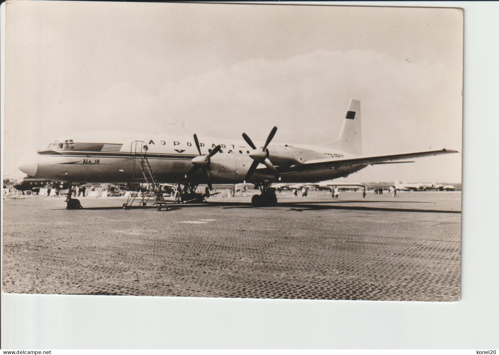 Vintage Pc Ilyushin IL-18 Aircraft CCCP - 1919-1938: Entre Guerras