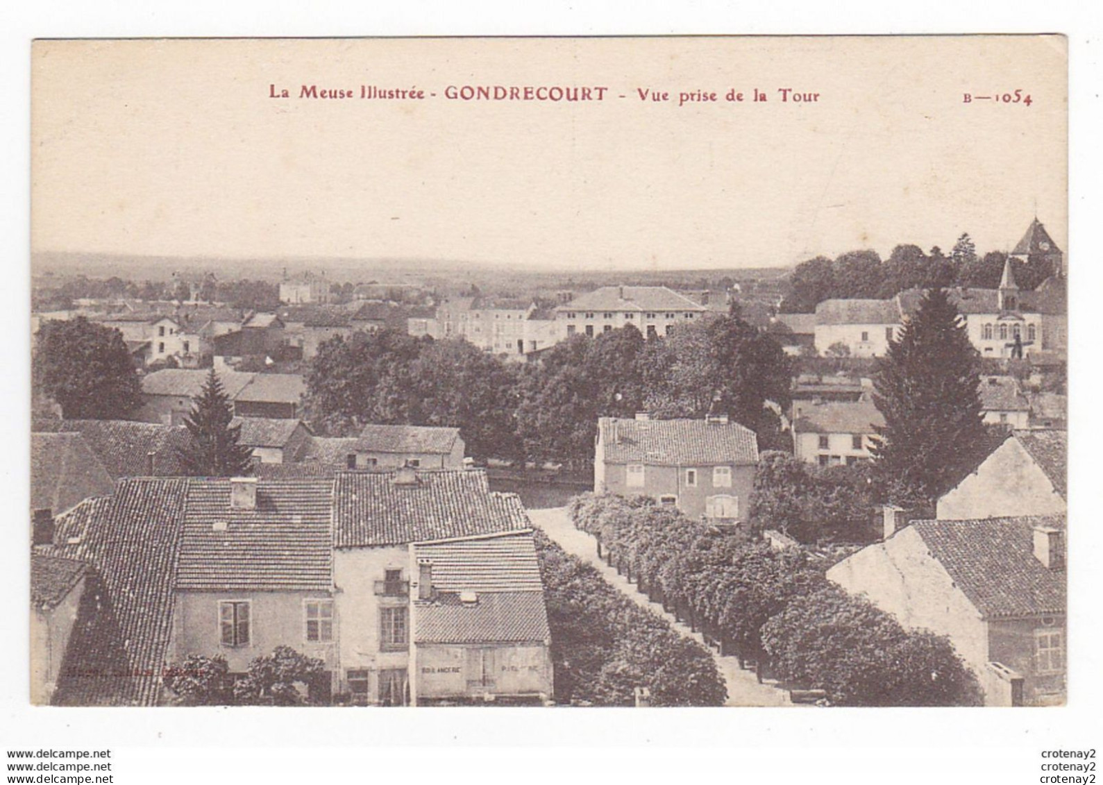 55 GONDRECOURT N°1054 Vue Prise De La Tour Boulangerie Patisserie En 1916 La Meuse Illustrée - Gondrecourt Le Chateau