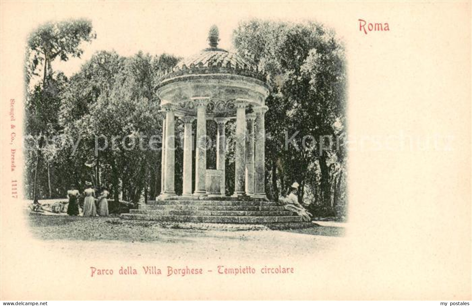 73788310 Roma  Rom IT Parco Della Villa Borghese Tempietto Circolare  - Autres & Non Classés