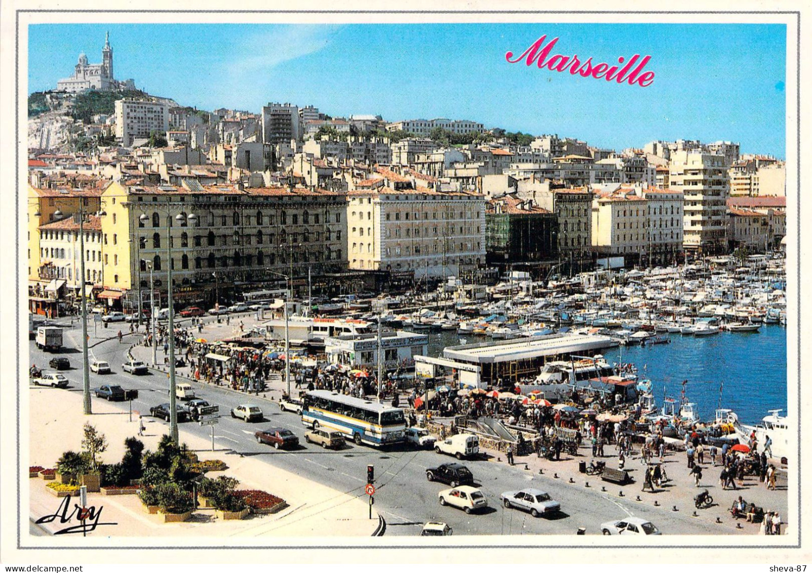 13 - Marseille - Le Quai De Rive Neuve - Au Fond, Notre Dame De La Garde - Non Classés