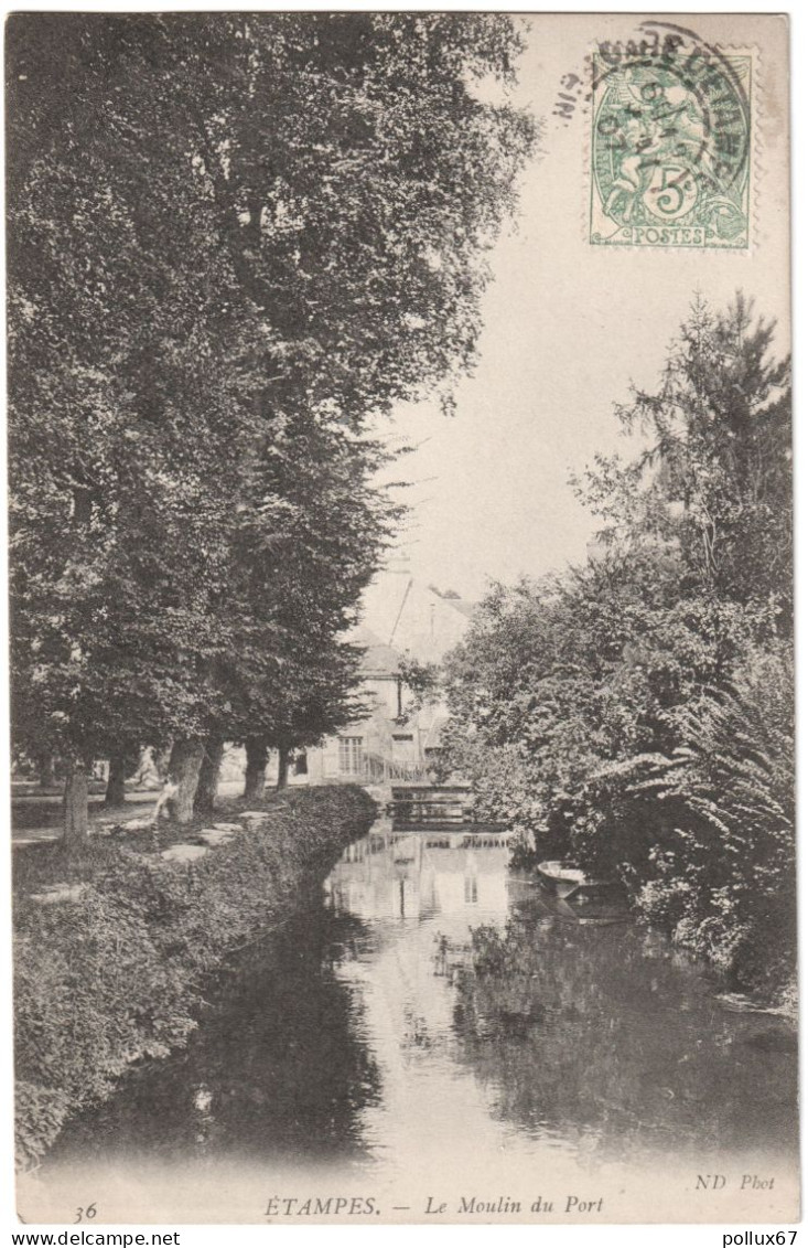 CPA DE ÉTAMPES  (ESSONNE)  LE MOULIN DU PORT - Etampes