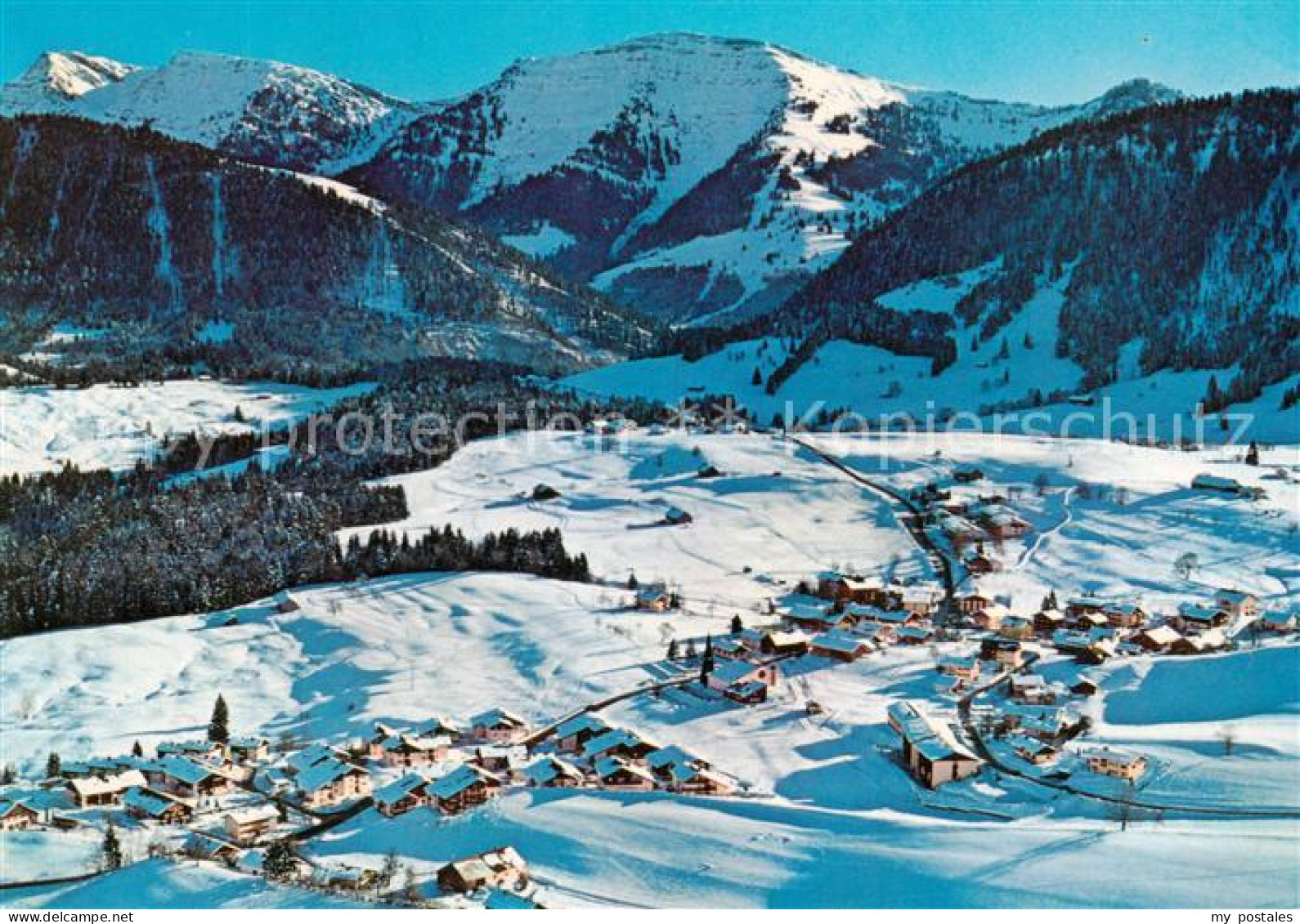 73788276 Steibis Winterpanorama Allgaeuer Alpen Steibis - Oberstaufen