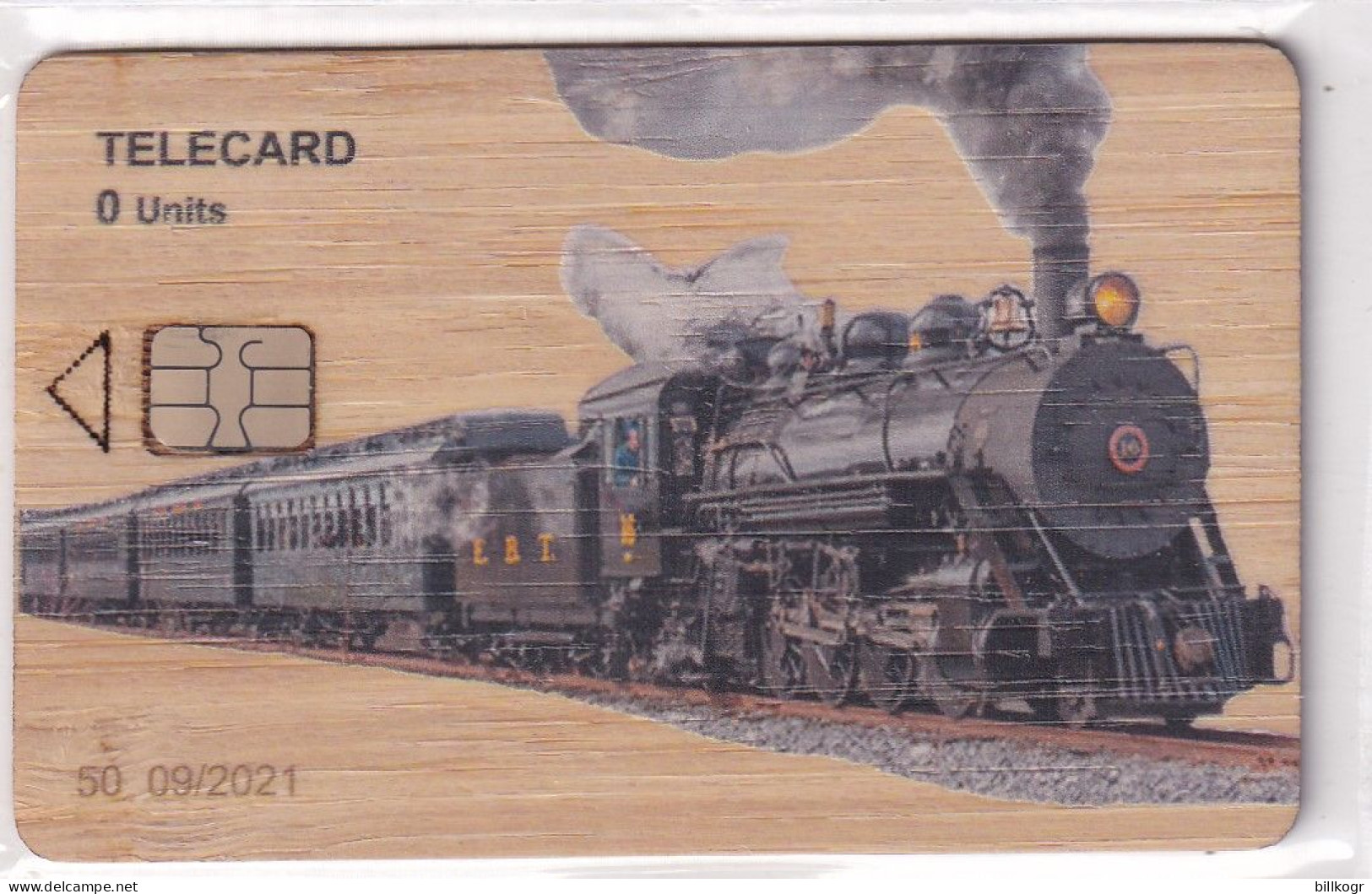 GREECE - Train(wooden Card), Tirage 50, 09/21, Mint - Trains